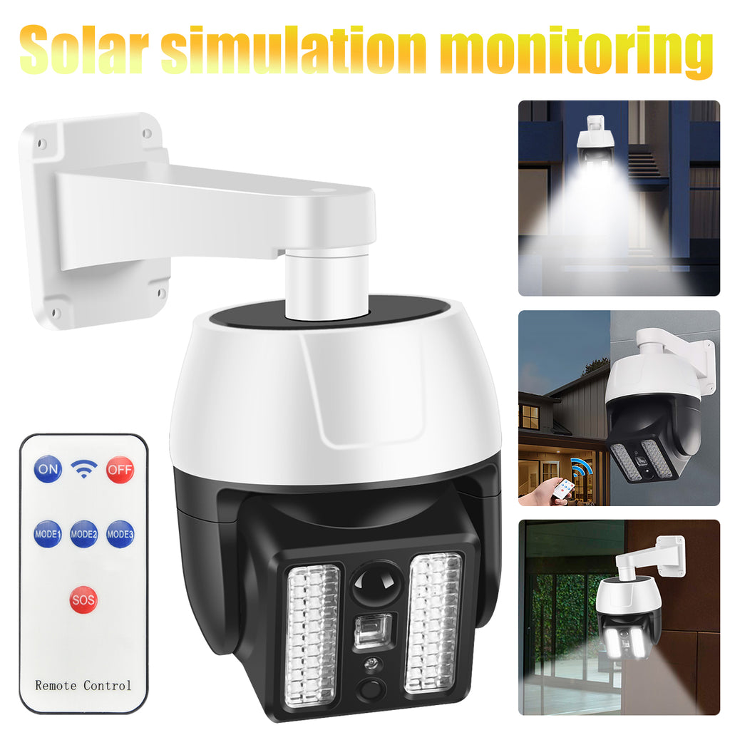 كشاف جداري شمسي Quickdz Shop مع حساس حركة وشكل كاميرا - أبيض - Lampe Solaire Extérieure Quickdz Shop avec Détecteur de Mouvement et Forme Caméra v4