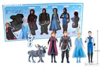 مجموعة شخصيات فروزن 6 قطع - إلسا، آنا، أولاف - Ensemble Figurines La Reine des Neiges 6 Personnages - Elsa, Anna, Olaf