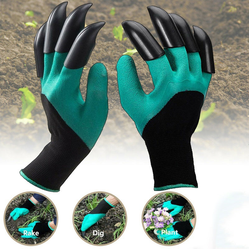 قفازات حدائق بمخالب للحفر والزراعة - Gants de Jardinage avec Griffes Intégrées