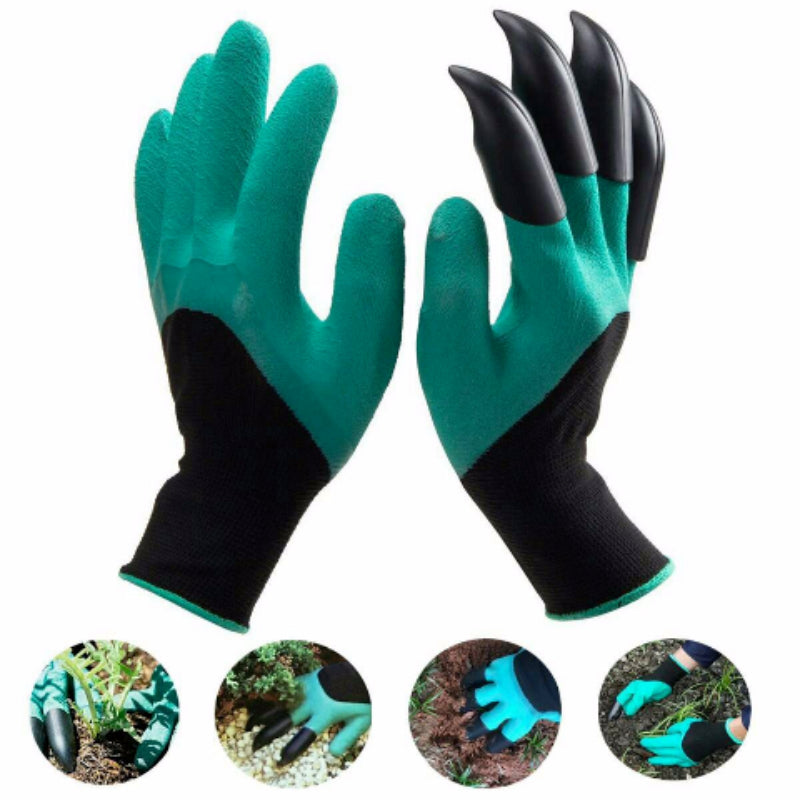 قفازات حدائق بمخالب للحفر والزراعة - Gants de Jardinage avec Griffes Intégrées