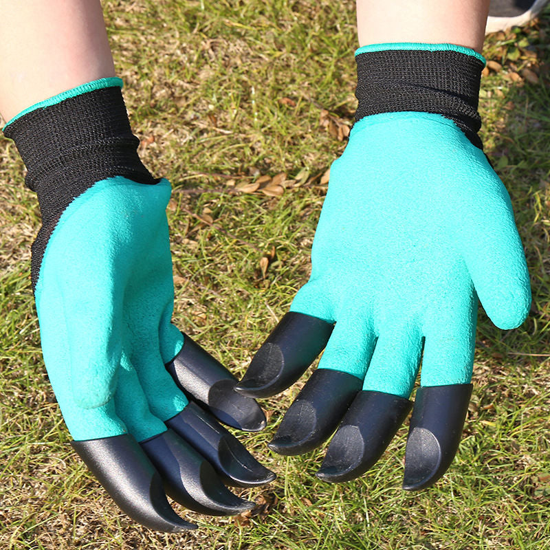 قفازات حدائق بمخالب للحفر والزراعة - Gants de Jardinage avec Griffes Intégrées