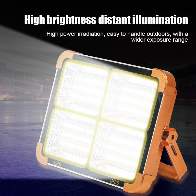 مصباح تخييم شمسي 1000W متعدد الوظائف Quickdz Shop - Projecteur Solaire Rechargeable 1000W Power Bank Quickdz Shop