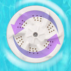 غسالة توربو صغيرة محمولة بالموجات فوق الصوتية USB - Quickdz Shop - Mini Machine à Laver Portable Ultrasons USB 2-en-1 - Quickdz Shop