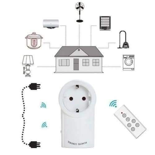 مقبس كهرباء ذكي لاسلكي مع ريموت تحكم عن بعد - Prise Intelligente Sans Fil avec Télécommande