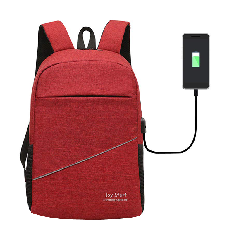 حقيبة ظهر لابتوب عصرية بمنفذ USB للشحن - نايلون عالي الجودة - Sac à dos USB Moderne pour Ordinateur Portable - Nylon Qualité