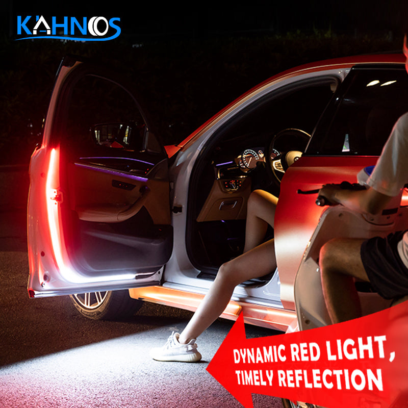 مصباح تحذير LED لأبواب السيارة مضاد للتصادم (قطعتين) - Feux d'Avertissement LED Anti-Collision pour Portes de Voiture (2 Pcs)