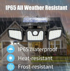 مصباح شمسي خارجي 112 LED مقاوم للماء مع مستشعر حركة FL-1725A - Lampe Solaire Extérieure Étanche 112 LED avec Détecteur de Mouvement FL-1725A