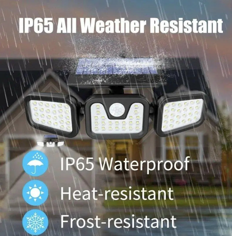 مصباح شمسي خارجي 112 LED مقاوم للماء مع مستشعر حركة FL-1725A - Lampe Solaire Extérieure Étanche 112 LED avec Détecteur de Mouvement FL-1725A