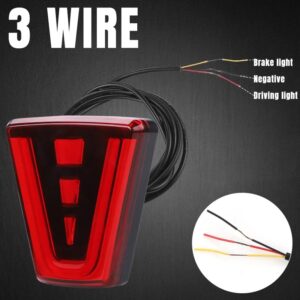 مصباح فرامل خلفي رياضي عالمي F1 للسيارات والدراجات النارية - فلاش تحذير - Feu Stop Arrière Universel Sportif F1 pour Auto SUV Moto - Flash Avertisseur