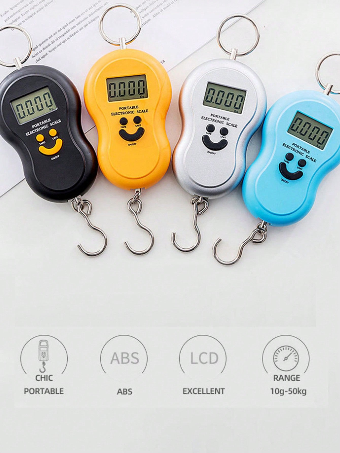 Balance a Crochet Pour Baguages et pèche 50Kg Ecran Numérique