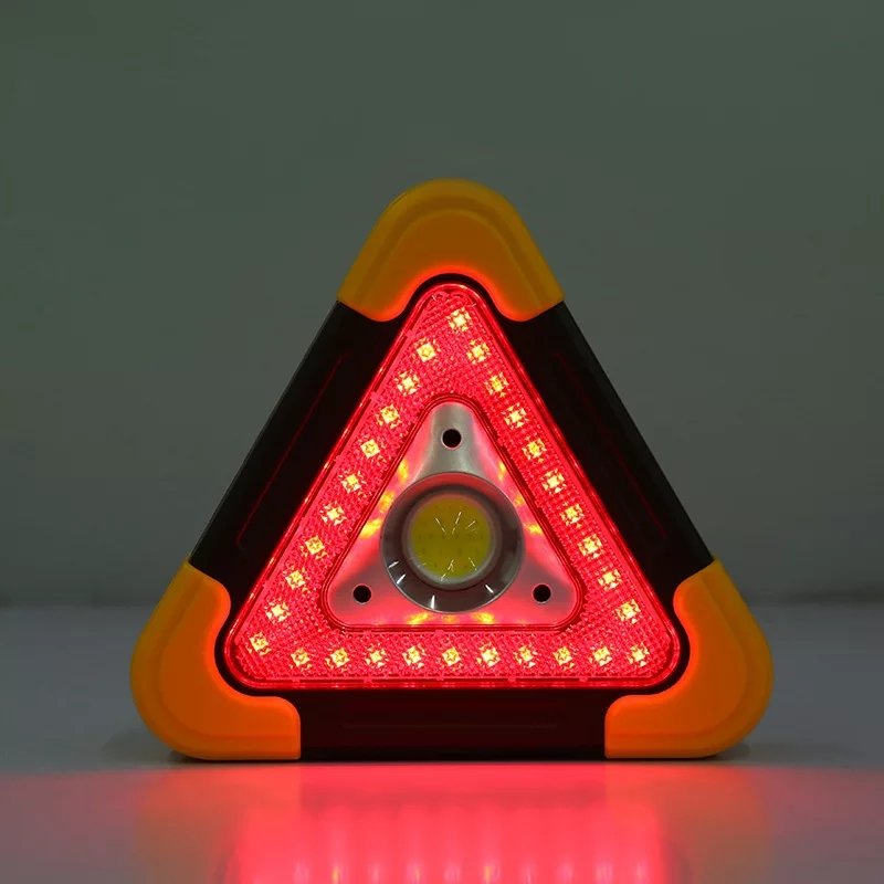 مثلث تحذير LED شمسي متعدد الوظائف HB-6609 - Triangle d'Alerte LED Solaire Multifonctionnel HB-6609