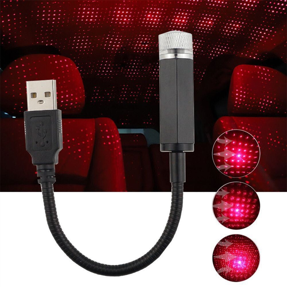 إضاءة نجوم USB للسيارة | ميني بروجيكتور LED - Mini Projecteur LED USB Étoiles | Ambiance Voiture & Chambre