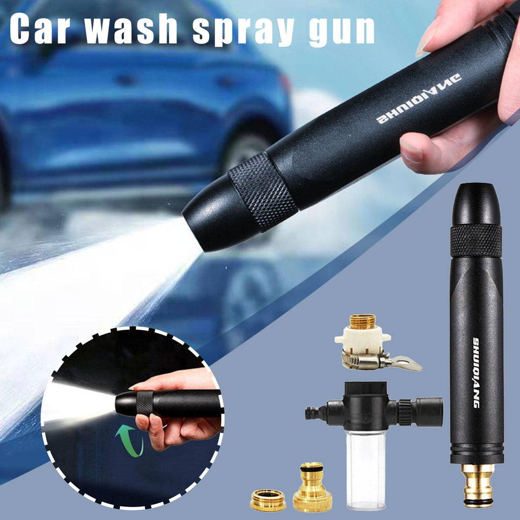رشاش ماء عالي الضغط 3 أنماط | تنظيف سيارة حديقة منزل - Pistolet à Eau Haute Pression Portable 3 Modes | Nettoyage Voiture Jardin