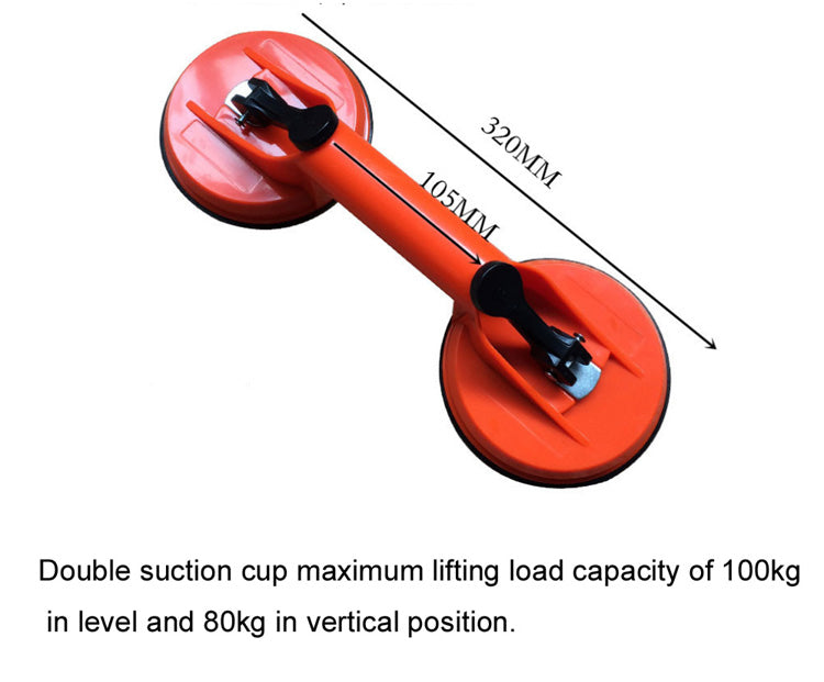 فنتوز شفط مزدوجة 320 مم لرفع الزجاج والبلاط والسيارات - Quickdz Shop - Ventouse à Double Griffe 320mm pour Verre, Carrelage & Carrosserie - Quickdz Shop