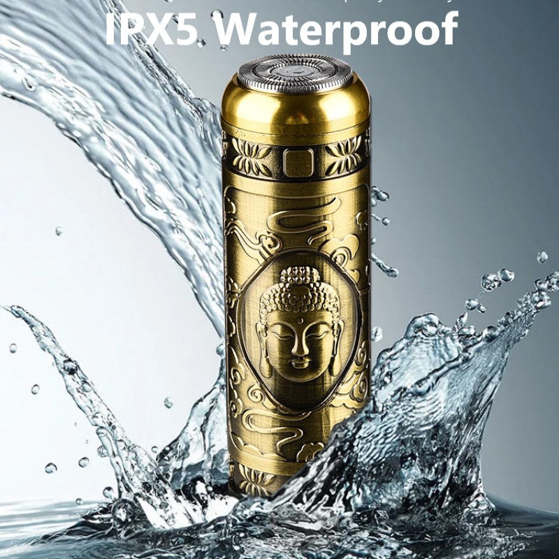 ماكينة حلاقة صغيرة احترافية مقاومة للماء قابلة للشحن HW-T8 - Mini Rasoir Professionnel Étanche Rechargeable HW-T8 Acier