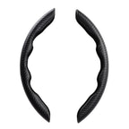 2 Pcs Housse de Volant Voiture antidérapant Noir carbon