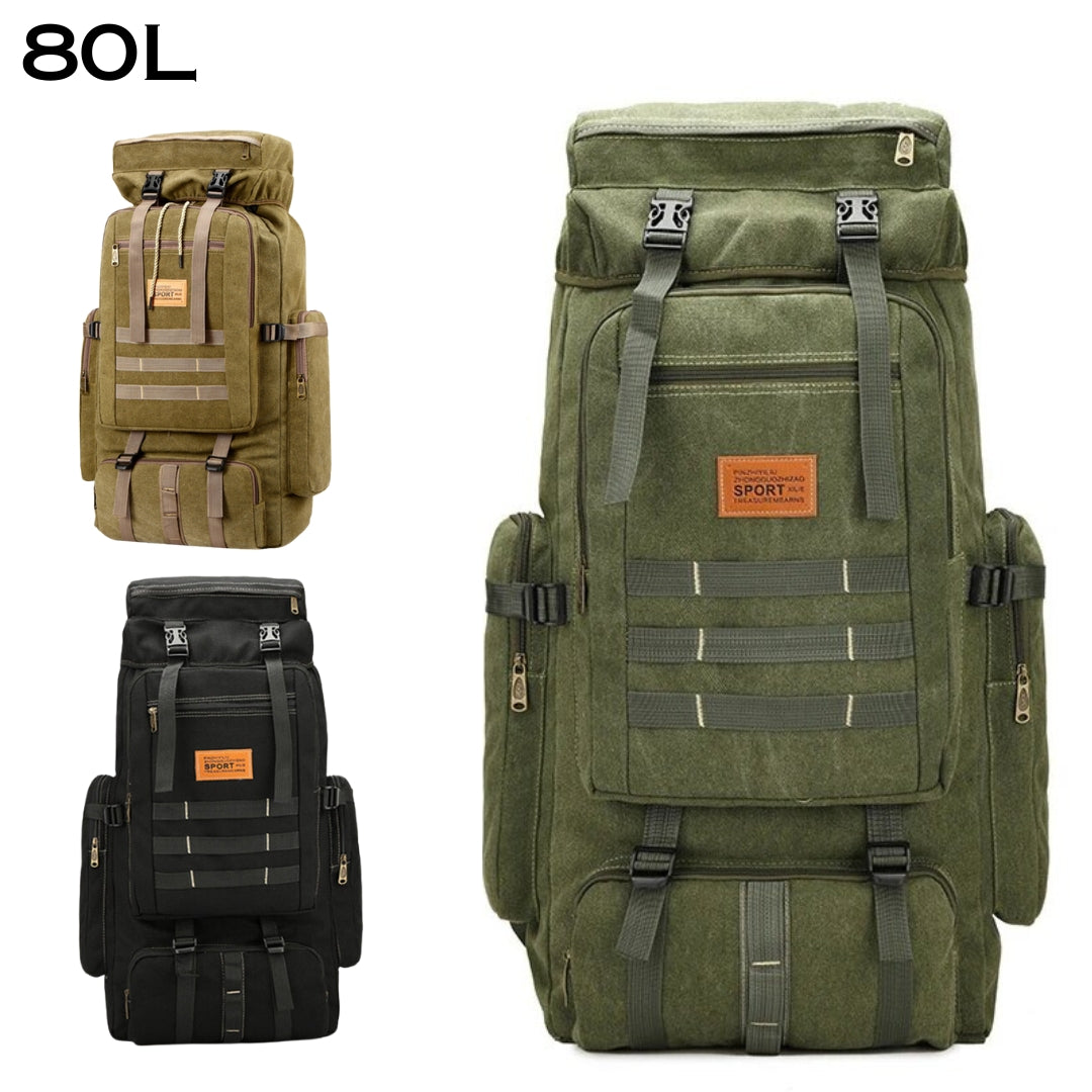 حقيبة ظهر عسكرية تكتيكية 80 لتر مقاومة للماء للتخييم والمشي - Sac à dos Randonnée Tactique Militaire 80L Imperméable - Quickdz Shop
