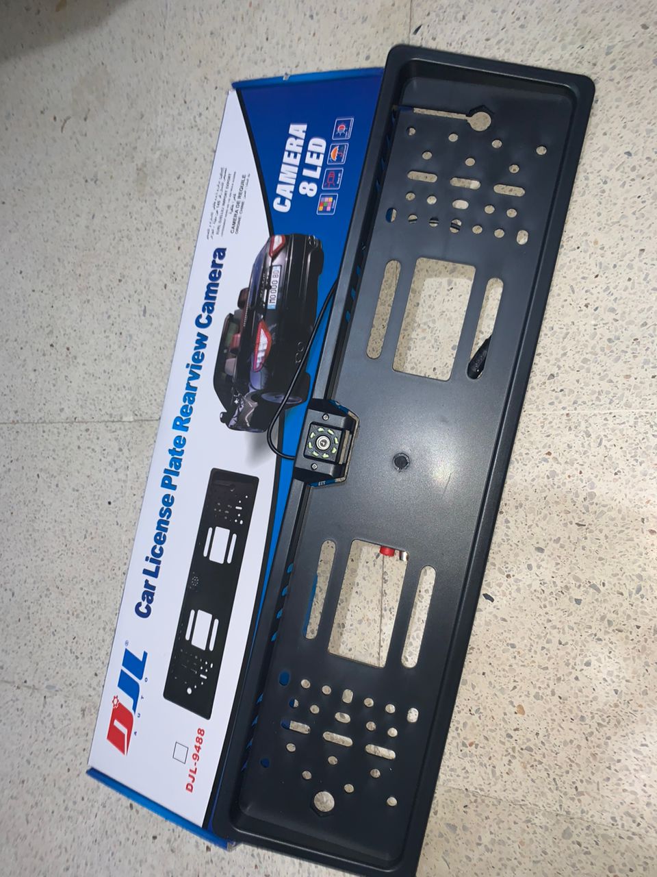 Caméra de recul HD pour voiture, Avec cadre de plaque d'immatriculation Standard , étanche, Vision nocturne, 4 LED