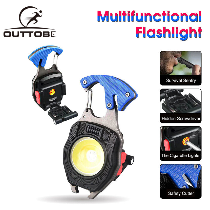 مصباح يدوي LED متعدد الوظائف مقاوم للماء قابل لإعادة الشحن | Quickdz Shop - Lampe de Poche LED Multifonctionnelle Étanche Rechargeable | Quickdz Shop