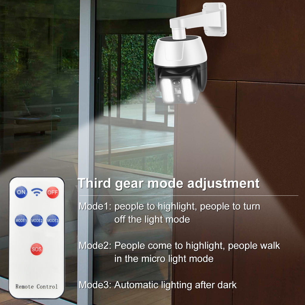 كشاف جداري شمسي Quickdz Shop مع حساس حركة وشكل كاميرا - أبيض - Lampe Solaire Extérieure Quickdz Shop avec Détecteur de Mouvement et Forme Caméra v4