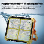 مصباح تخييم شمسي 1000W متعدد الوظائف Quickdz Shop - Projecteur Solaire Rechargeable 1000W Power Bank Quickdz Shop