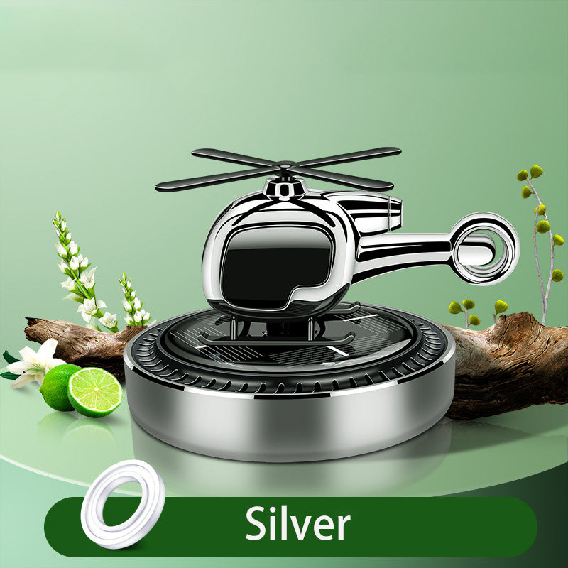 معطر جو سيارة شمسي شكل مروحية - Désodorisant Solaire Voiture Hélice