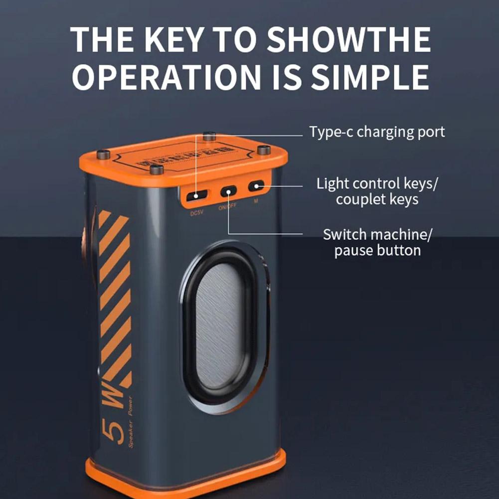 سماعات K07 بلوتوث 5.0 شفافة لاسلكية مع إضاءة LED تفاعلية - Haut-parleurs K07 Bluetooth 5.0 Transparent Sans Fil LED Interactif