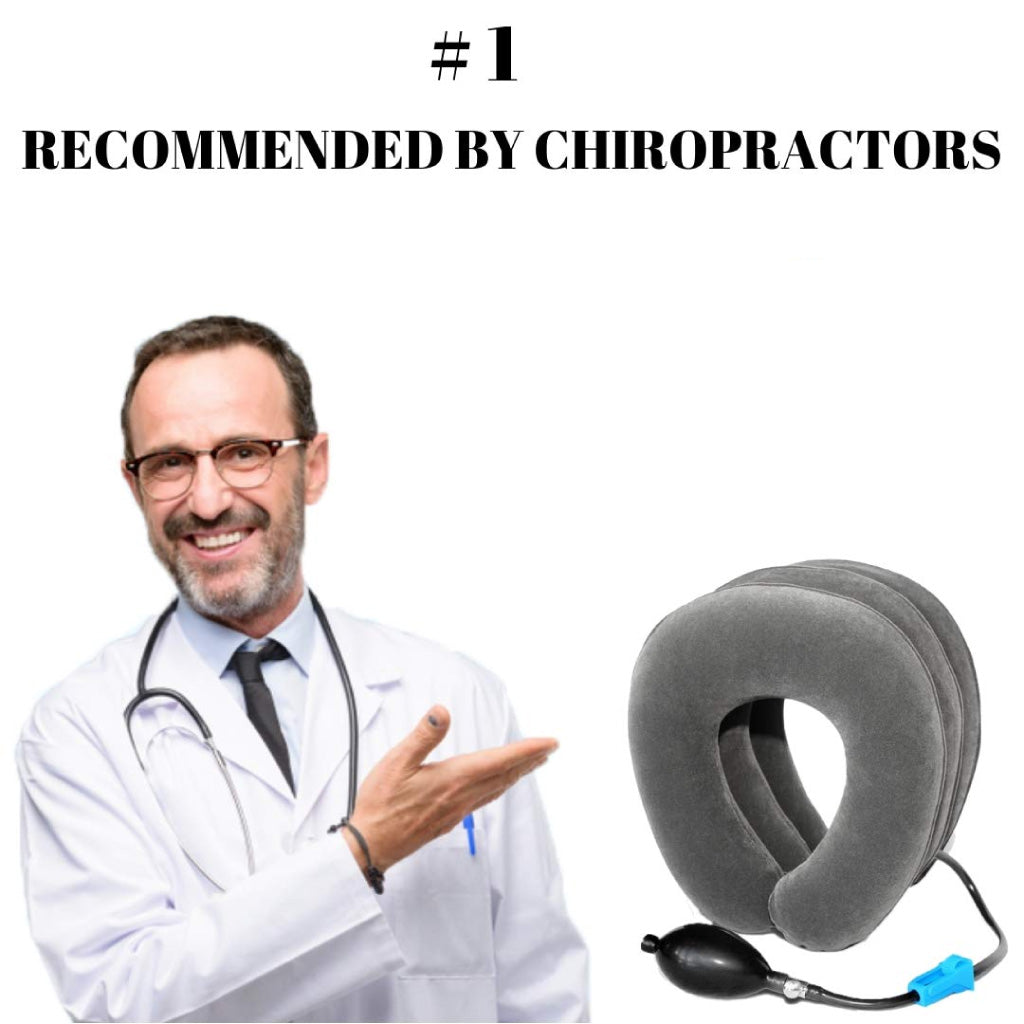 وسادة رقبة هوائية قابلة للنفخ 3 مستويات - Coussin Cervical Gonflable a 3 niveaux