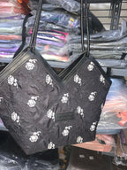 حقيبة يد نسائية من التويد بنقشة زهور | Quickdz Shop - Sac à main femme en tweed motif floral | Quickdz Shop