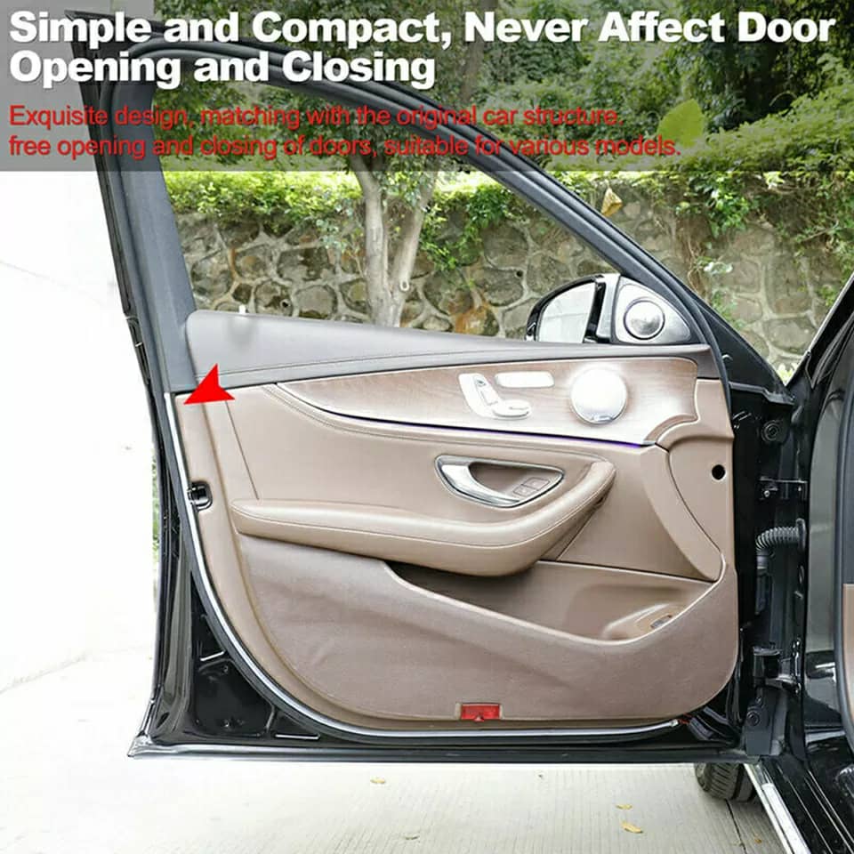 مصباح تحذير LED لأبواب السيارة مضاد للتصادم (قطعتين) - Feux d'Avertissement LED Anti-Collision pour Portes de Voiture (2 Pcs)