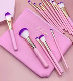 بكج منظم مكياج دوار 360° + طقم فرش مكياج زويفا 15 قطعة - Pack Organisateur Maquillage Rotatif 360° + Trousse 15 Pinceaux Zoeva Pro