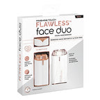 جهاز حلاقة كهربائي للوجه Flawless Face Duo بضوء LED لإزالة الشعر الفوري - Flawless Face Duo Appareil de rasage électrique avec lumière LED pour épilation instantanée