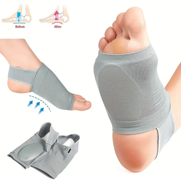 دعامة قوس القدم سيليكون | تخفيف آلام التهاب اللفافة الأخمصية - Semelles Orthopédiques Silicone | Soutien Voûte Plantaire Fasciite Plantaire