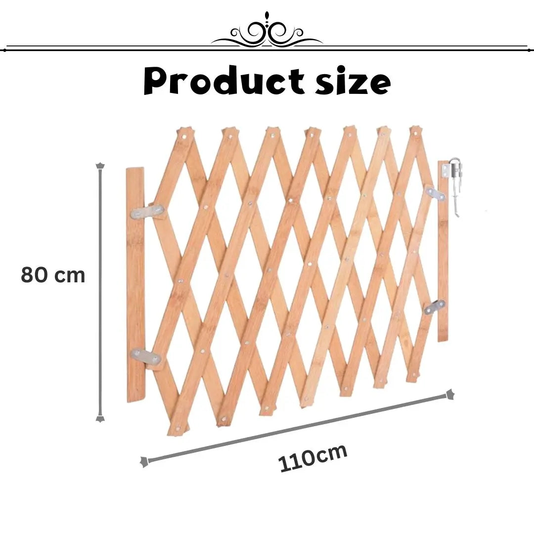 حاجز أمان خشبي قابل للتمديد للأطفال - حماية فعالة - Barrière de Sécurité Enfant en Bois Pliable & Extensible - Quickdz Shop