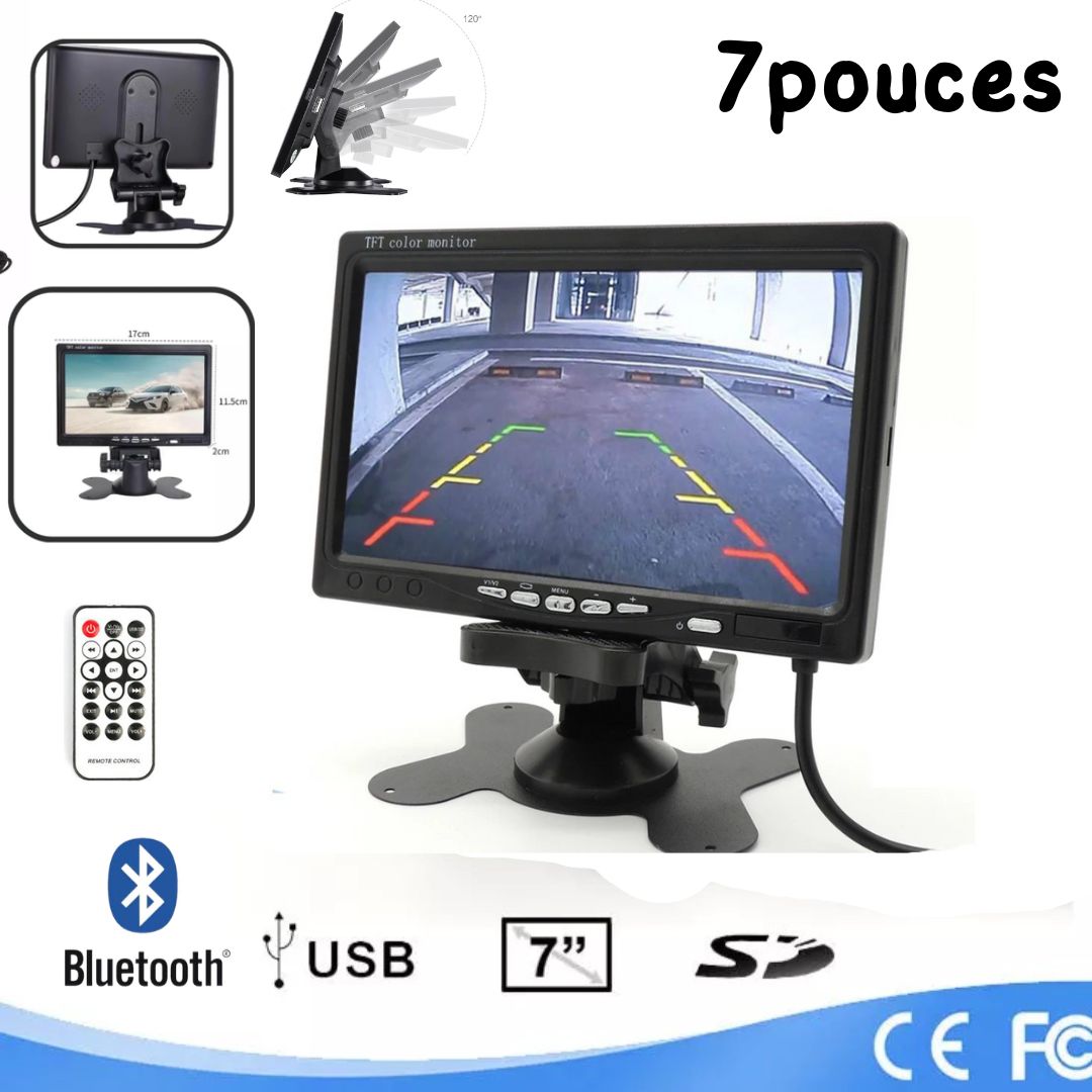 شاشة سيارة لمس 7 بوصة لوحة قيادة مشغل MP5 USB بلوتوث - Écran Tactile Voiture 7 Pouces Tableau de Bord MP5 USB Bluetooth