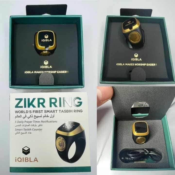 خاتم التسبيح الذكي Zikr1 IQIBLA - عداد إلكتروني بلوتوث - Bague de Tasbih Intelligente Zikr1 IQIBLA - Compteur Électronique Bluetooth