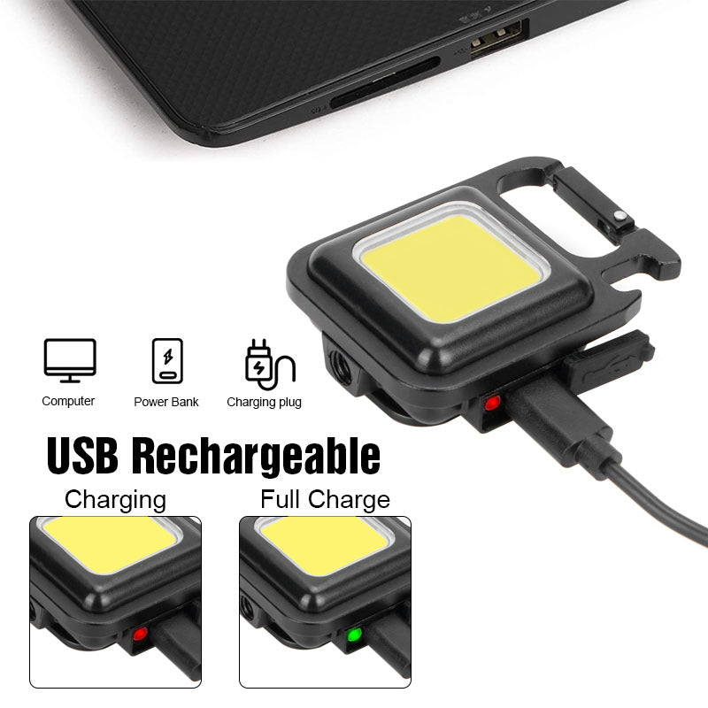 مصباح LED صغير محمول USB قابل لإعادة الشحن - Mini Lampe Projecteur LED USB Rechargeable Portable