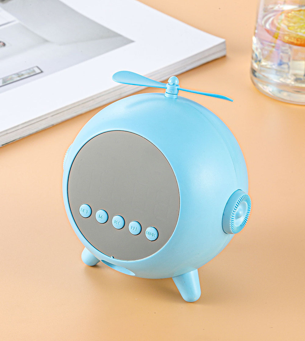 منبه رقمي بمرآة قابل لإعادة الشحن مع مكبر صوت بلوتوث 5.0 محمول - Réveil Miroir Numérique Rechargeable avec Haut-parleur Bluetooth 5.0 Portable