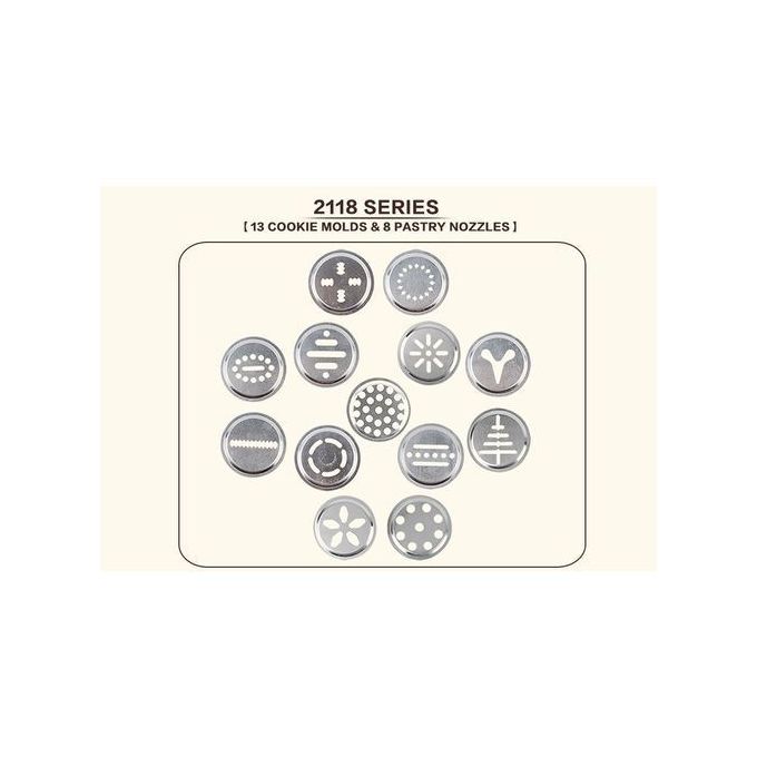 مجموعة قوالب بسكويت ستانلس ستيل BSQUIT-ML - Kit Emporte-pièces Biscuits Inox BSQUIT-ML