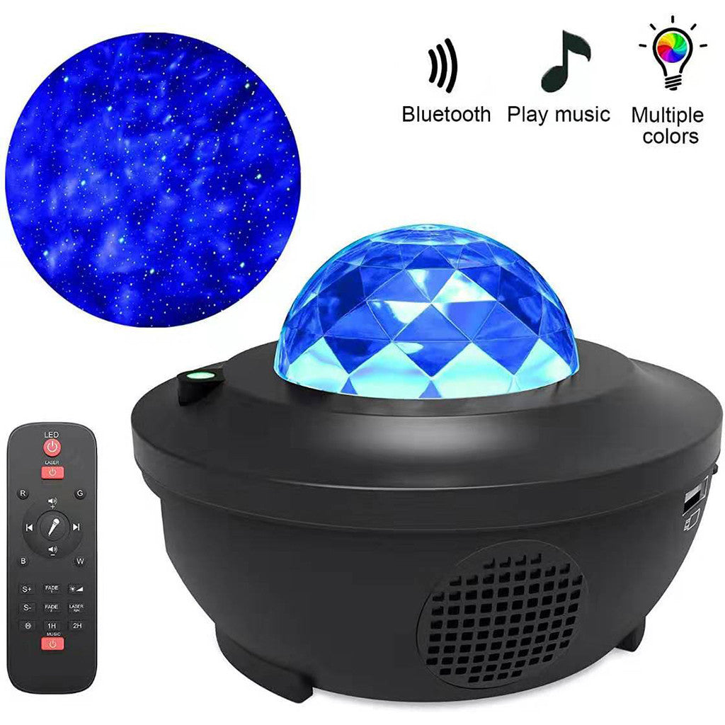 جهاز عرض النجوم المجرة 3D ليزر بلوتوث + مكبر صوت USB - Projecteur Galaxie Étoiles 3D Laser Bluetooth + Haut-parleur USB