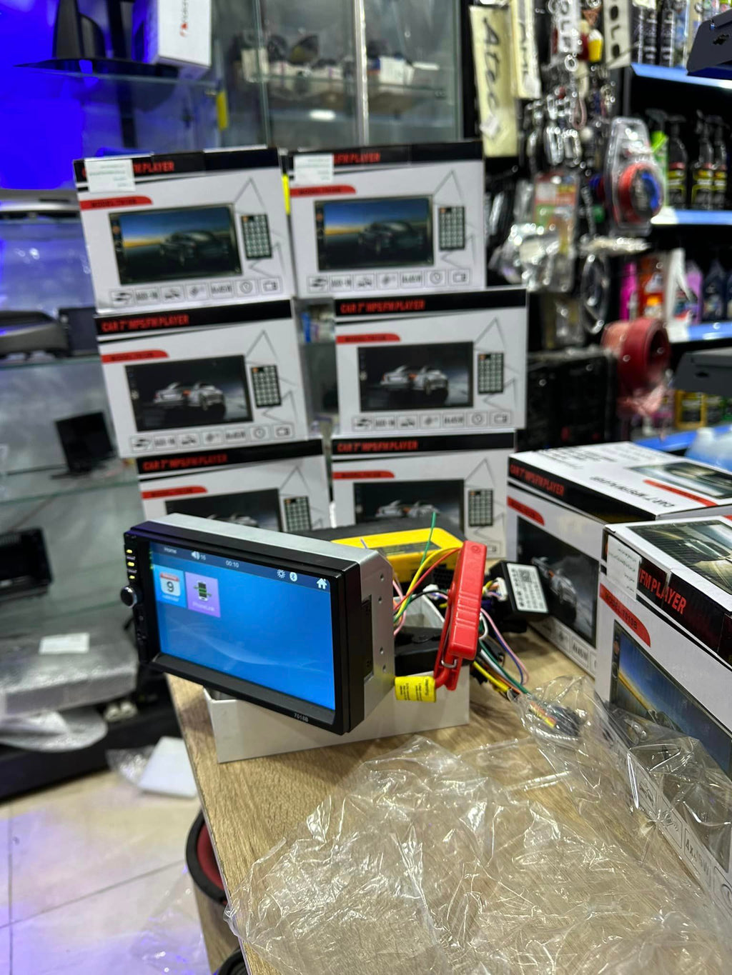 مشغل DVD للسيارة بشاشة لمس 7 بوصة بلوتوث USB AUX SD - Quickdz Shop - Autoradio DVD MP5 Tactile 7" Bluetooth USB AUX SD - Quickdz Shop