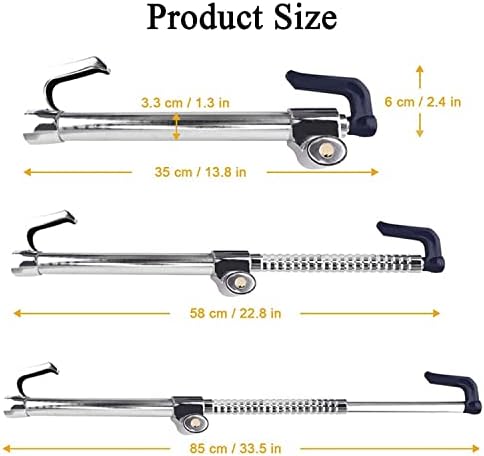 Serrure antivol Standard de frein et volant rétractable double crochet En Acier Inoxydable - قفل مضاد للسرقة فرامل وعجلة قيادة من الفولاذ المقاوم للصدأ