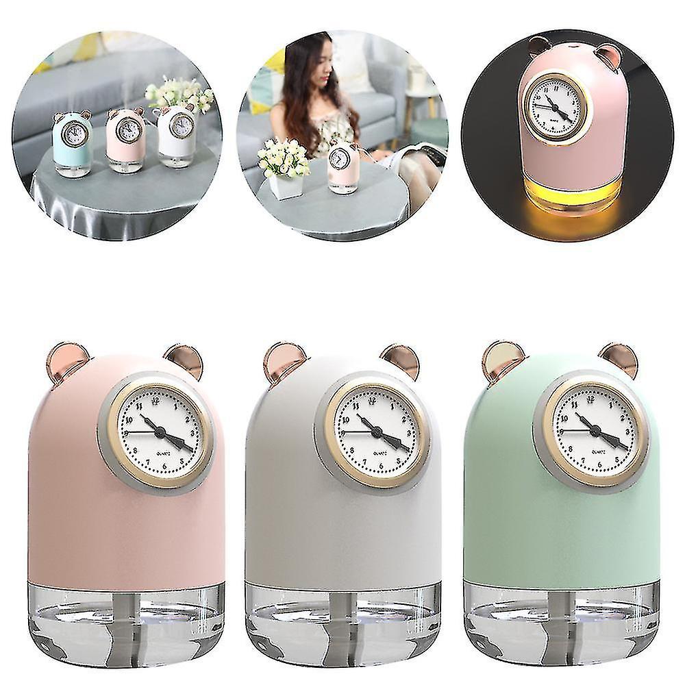 humidificateur avec horloge et Spray pour bureau 7 Couleur led 300 ML