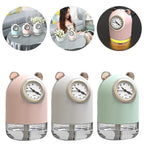 humidificateur avec horloge et Spray pour bureau 7 Couleur led 300 ML