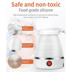 Bouilloire électrique pliable en silicone ,portable Avec indicateur de mise hors tension غلاية كهربائية قابلة للطي محمولة سيليكون