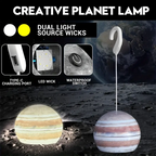 Lampe Led Suspendue En Forme De Boule Décorative, Rechargeable Par Usb, Pour Camping Intérieur Et Extérieur, En Forme De Lune Ou De Terre, 1 Pièce