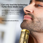 ماكينة حلاقة صغيرة احترافية مقاومة للماء قابلة للشحن HW-T8 - Mini Rasoir Professionnel Étanche Rechargeable HW-T8 Acier