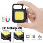 مصباح LED صغير محمول USB قابل لإعادة الشحن - Mini Lampe Projecteur LED USB Rechargeable Portable