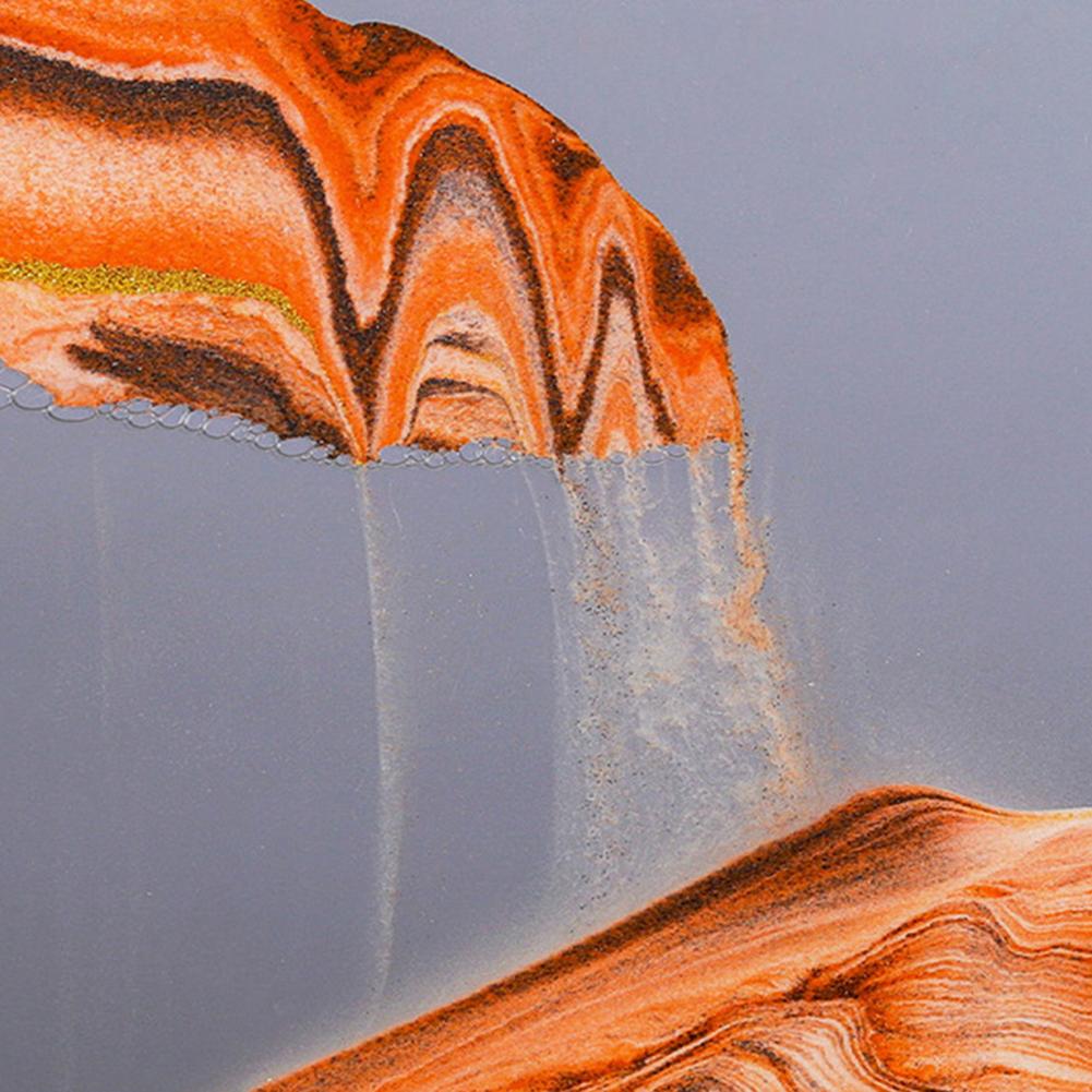 لوحة رملية متحركة 3D زجاجية دائرية 12 بوصة - ديكور منزلي Quickdz Shop - Sablier 3D Rond en Verre 12 pouces - Décoration Anti-Stress Quickdz Shop