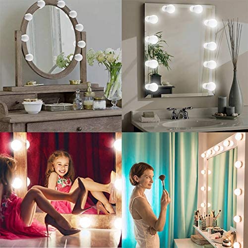 مصابيح مرآة هوليوود LED Chende 10 قطع - Lampe Miroir Maquillage LED Hollywood Chende 10 Ampoules